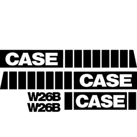 Aftermarket New Fits Case Wheel Loader W26B Decal Set CASEW26BDECALSET